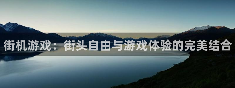 杏运杏运注册：街机游戏：街头自由与游戏体验的完美结合